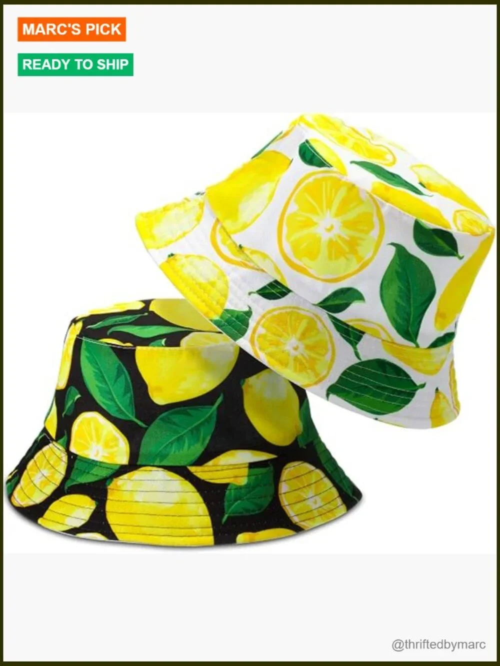 2 Pack Reversible Bucket Hat Unisex Cotton Sun Hat for Beach Travel Fishing
